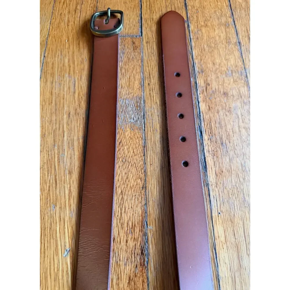 BANANA REPUBLIC Dark Tan Leather Belt Womens sz M